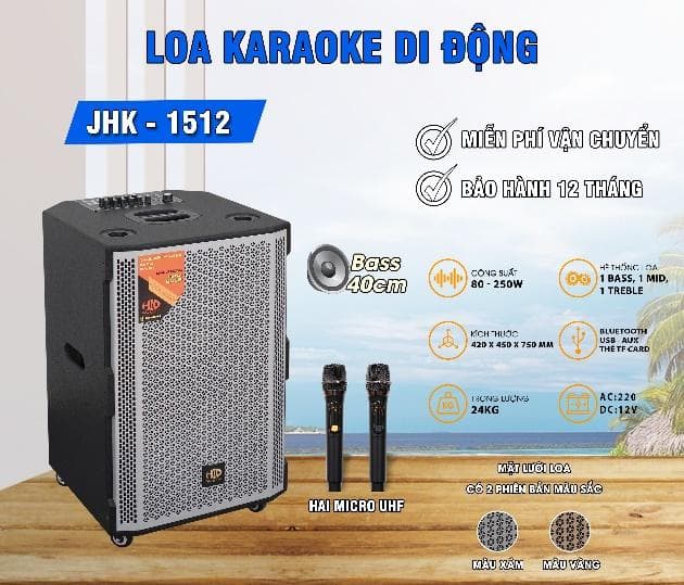 LOA DI ĐỘNG 4 TẤC JHK – 1512